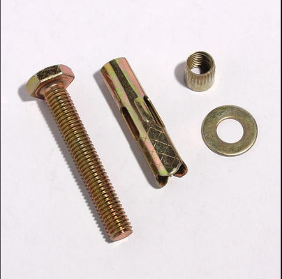 Carbon steel Class4.8 8.8 ZYP Chemical Anchor Bolt Steel Bolts Nuts Washers Set Sleeve Anchor Bolts